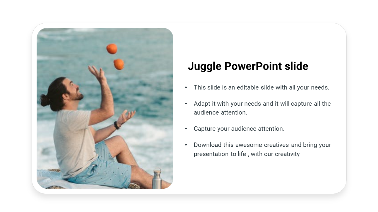 Juggle PowerPoint slide
